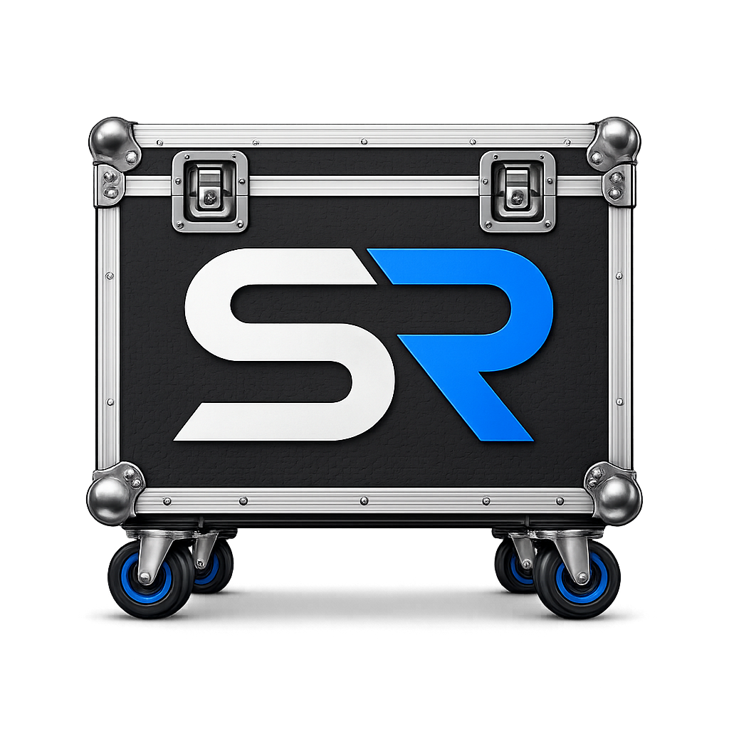 Show Recon logo — a road case bearing the SR mark